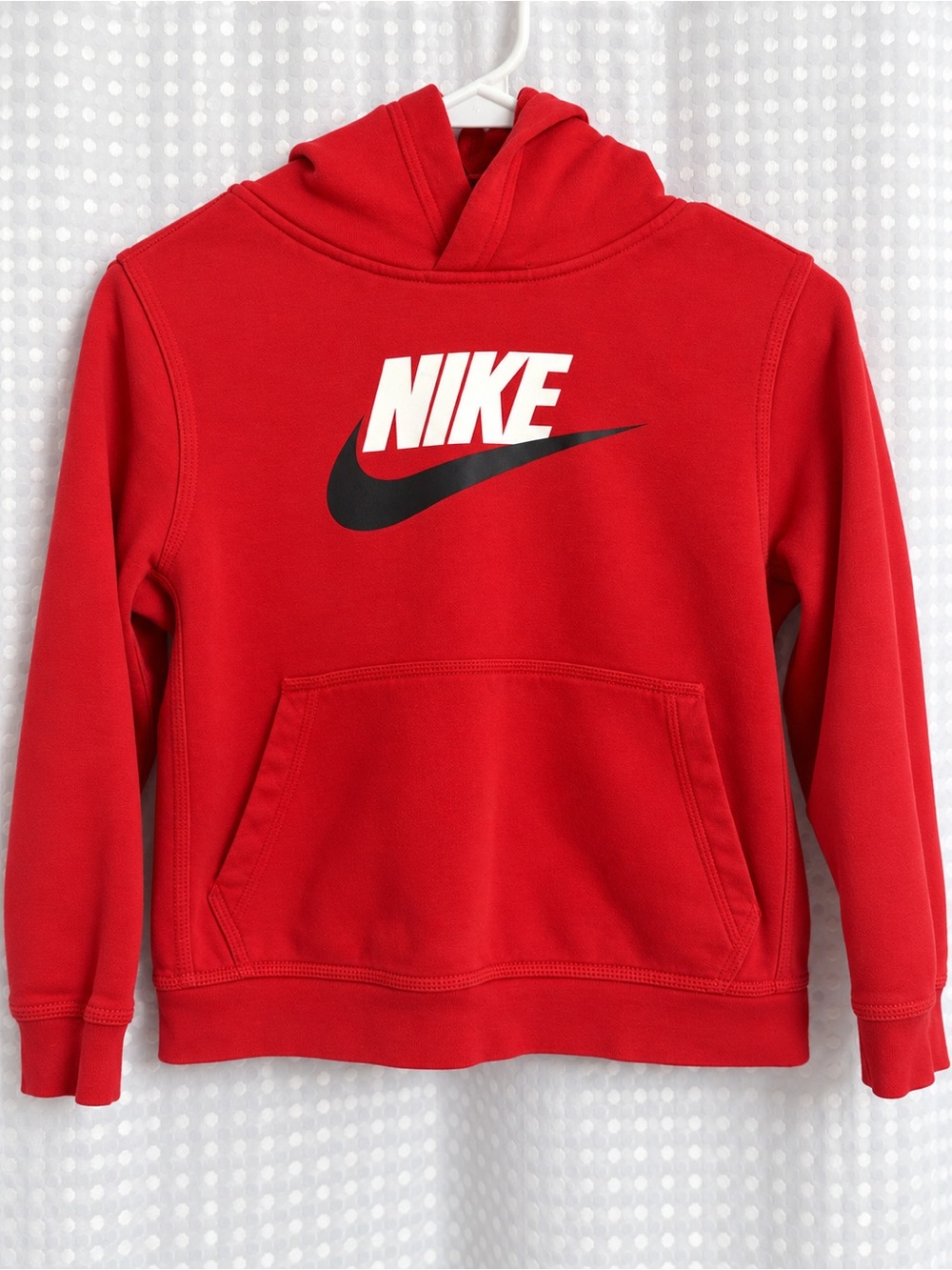 Nike Kids Red Logo Hoodie